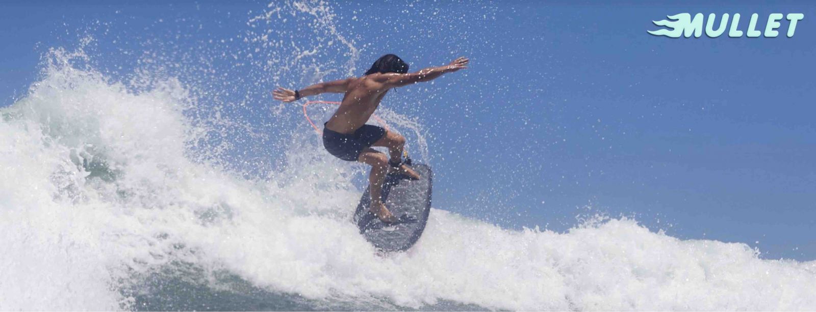 MULLET SOFT SURFBOARD Biscuit Model - 5' 4 - 2021 Model -SurfFlex Shop Mullet Banner%20LR(15)